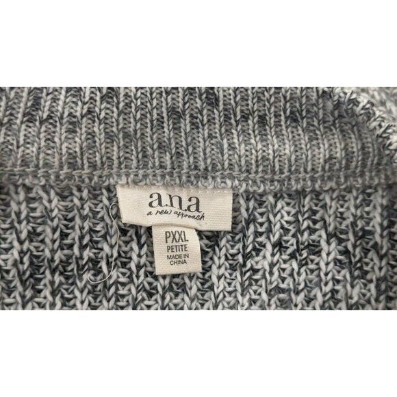 A New Approach Womens Size PXXL Black Combo Sweater Long Sleeve Round Neck - Picture 7 of 9